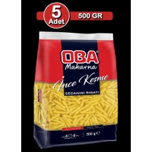 Oba Ince Kesme Makarna 500 G x 5 Adet | Ev Tipi Çoklu Çorbalık Paket