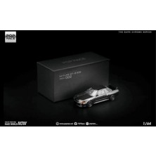 Pop Race :64 Nissan Skyline Gt-R R32 Dark Chrome Edition PRDC002 Diecast Model Araba
