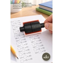 Yenilig 5 Adet Toplama Çıkarma Işlemi Alıştırma Test Kaşesi – Mürekkepli Şeritli Matematik Alıştırma Kaşesi, Toplama-Çıkarma Practice Stamp, Eğitim Aracı