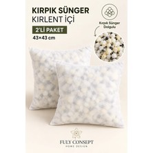 Fuly Consept 2'li Kırlent Içi 43X43 cm Kırpık Sünger Dolgulu