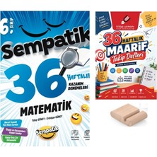 Ünlüler Karması 6.sınıf Matematik 36 Hafta Kazanım Denemeleri+Maarif Defteri+Telefon Tutucu