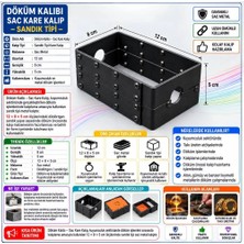 Döküm Kalıbı - Sac Kare Kalıp - Sandık