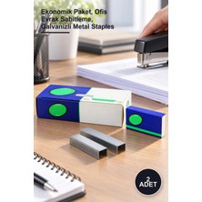 Yenilig 2 Adet Büyük Zımba Teli – Ekonomik Paket, Ofis Evrak Sabitleme, Galvanizli Metal Staples