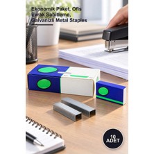 Yenilig 10 Adet Büyük Zımba Teli – Ekonomik Paket, Ofis Evrak Sabitleme, Galvanizli Metal Staples