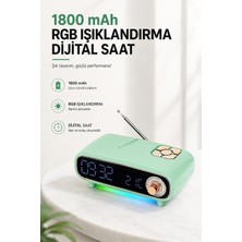 Coverzone 1800 Mah Bluetooth Ent Dijital Saat Alarm Sıcaklık Tf USB NS-998BT
