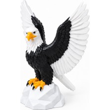 Tekno Craft 3D Baskı Kartal Figürü – Büyük Kanatlı Dekoratif Biblo