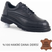 Siyah 100%HAKIKI Deri Erkek Klasik Ayakkabı Kişiye Özel Hediyeli Ortopedik Tabanlı VT80