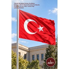 Yenilig 1 Adet Türk Bayrağı – 70X105 cm Alpaka Kumaş, Dış Mekan Kullanım, Okul ve Resmi Kurumlar Için Bayrak, Parlak Kırmızı Ay-Yıldız, Turkish Flag