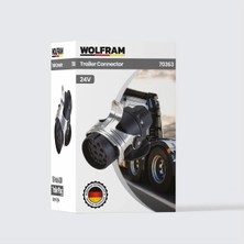 15'li Tır Dorse Adr Römork Fişi Vidalı Erkek - Wolfram 70363