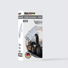 7'li S Tip Plastik Tır Dorse Fişi Beyaz Erkek - Wolfram 70209