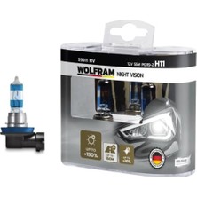 H11 Ampül NV +%150 Fazla Işık ve %20 Beyaz Işık 12V 55W - WOLFRAM 29311 NV