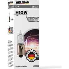 H10 Ampul Civalı Mercekli 12V 10W (10 Adet) - WOLFRAM 25133