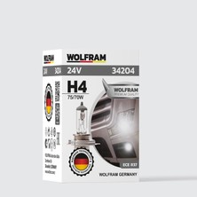 H4 Ampul Standart Işık Tırnaklı P43T 24V 75/70W - Wolfram 34204