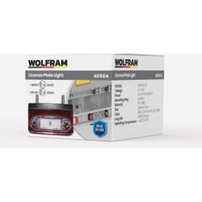 LED Plaka Lambası Kırmızı Kapak 12–24V R10 R148 - Wolfram 40504