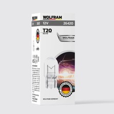 T20 Ampül T20 Jumbo Dipsiz Ampül 12V 21W (10 Adet) - WOLFRAM 26420