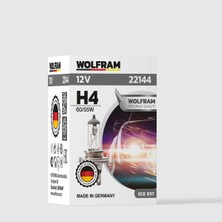 H4 Ampül Standart Işık Tırnaklı P43T 12V 55/60W - Wolfram 22144