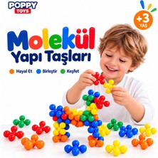 Kar Tanesi Eğitici Yaratıcı Molekül Stem Eğitimi Uyumlu 5 Renk 120 Parça Eğitici Oyuncak