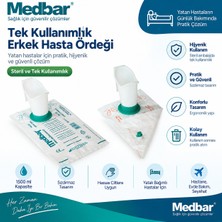 Medbar Valfli Idrar Torbası 1500 ml Geri Akış Önleyici Steril Tek Kullanımlık 5'li