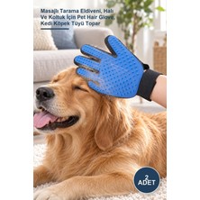 Yenilig 2 Adet Evcil Hayvan Tüy Toplama Eldiveni – Masajlı Tarama Eldiveni, Halı ve Koltuk Için Pet Hair Glove, Kedi Köpek Tüyü Topar