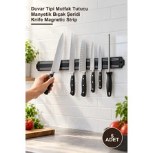 Yenilig 5 Adet Mıknatıslı Bıçak Askısı 55 cm – Duvar Tipi Mutfak Tutucu Manyetik Bıçak Şeridi Knife Magnetic Strip