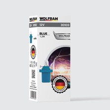 MFX Duylu Gösterge Ampulü Mavi 12V 1,2W (10 Adet) - WOLFRAM 30103