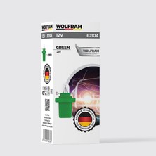 MFX Duylu Gösterge Ampulü Yeşil 12V 2W (10 Adet) - WOLFRAM 30104