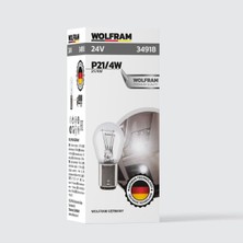 P21/4W Ampul 24V 21/4W (1 Paket 10 Adet) - WOLFRAM 34918