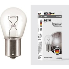 AMPUL P21W 24V 21W Tek Duy (10 ADET) - WOLFRAM 34793