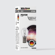 P21W/5 Ampul 1016 12V 21/5W (10 Adet) - WOLFRAM 27916