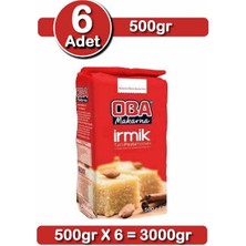 Oba Tatlılık Irmik 500 G x 6 Adet | Helvalık – Tatlılık Ideal Kıvam