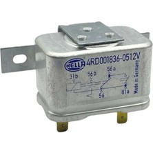Aksa 12V FAR RÖLESİ 5 UÇLU (ÇİFT PLATİN) (KALICI) (31b-56-56a-56b-81a) - 4RD001836-051