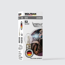 S2 Ampül Standart Işık Motosiklet ( Çift Soğutmalı ) 12V 35/35W - WOLFRAM 22302