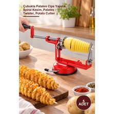 Yenilig 5 Adet Spiral Patates Dilimleyici – Çubukta Patates Cips Yapma, Spiral Kesim, Patates Twister, Potato Cutter