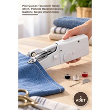 Yenilig 2 Adet Mini El Dikiş Makinesi – Pille Çalışan Taşınabilir Handy Stitch, Portable Handheld Sewing Machine, Küçük Onarım Dikişi