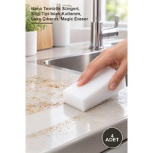 Yenilig 4 Adet Sihirli Nano Sünger – Nano Temizlik Süngeri, Silgi Tipi Islak Kullanım, Leke Çıkarıcı, Magic Eraser