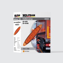 Led Yan Pozisyon Lambası Amber Renk Parmak Led 12V 3W E9-R10 Belgeli - WOLFRAM 39030