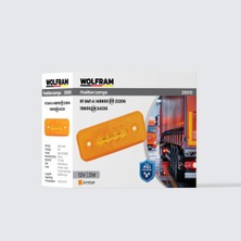 Side Marker Yan Pozisyon Lambası Amber Renk Led 12V 2W E9-R10 Belgeli (10 Adet) - WOLFRAM 39010