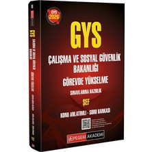 Data Yayınları Pegem 2026 Gys Çalışma ve Sosyal Güvenlik Bakanlığı Şef Konu Anlatımlı Soru Bankası Görevde Yükselme Pegem Akademi Yayınları