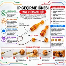 Tane ve Imame Ye Ip Geçirme Iğnesi -1 Paket - 1 Adet