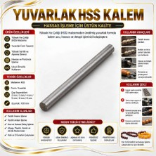 Yuvarlak Hss Kalem Çap 4 mm Boy 100 mm