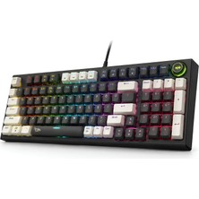 Gameagle Kablolu RGB Mekanik Gaming Klavye, Türkçe Q, Anti Ghosting, Double Shot, Numpadli Oyuncu Klavyesi, Blue Switch
