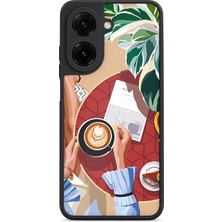 BG AKSESUAR Redmi A5 Uyumlu Bitki Desenli Kamera Korumalı Darbelere Dayanıklı Kılıf