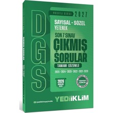 Yediiklim 2027 Dgs Prestij Çıkmış Sorular Son 7 Sınav Çözümlü