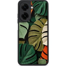 BG AKSESUAR Redmi A5 Uyumlu Monstera Desenli Kamera Korumalı Darbelere Dayanıklı Kılıf