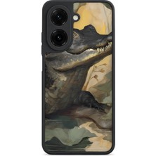 BG AKSESUAR Redmi A5 Uyumlu Timsah Desenli Kamera Korumalı Darbelere Dayanıklı Kılıf