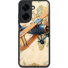 BG AKSESUAR Redmi A5 Uyumlu Uçak Desenli Kamera Korumalı Darbelere Dayanıklı Kılıf