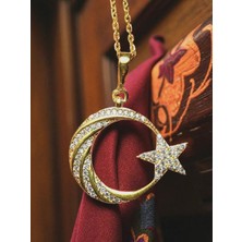 Asna Jewellery Ay Yıldız Gold Kolye