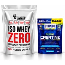 Zeus Nutrition Zeus Nutrıtıon Iso Whey Zero Protein Tozu 2000GR +Usn Saf Kreatin Monohidrat 300 gr Hediye