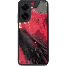 BG AKSESUAR Redmi A5 Uyumlu Kuzgun Desenli Kamera Korumalı Darbelere Dayanıklı Kılıf