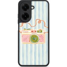 BG AKSESUAR Redmi A5 Uyumlu Canon Desenli Kamera Korumalı Darbelere Dayanıklı Kılıf